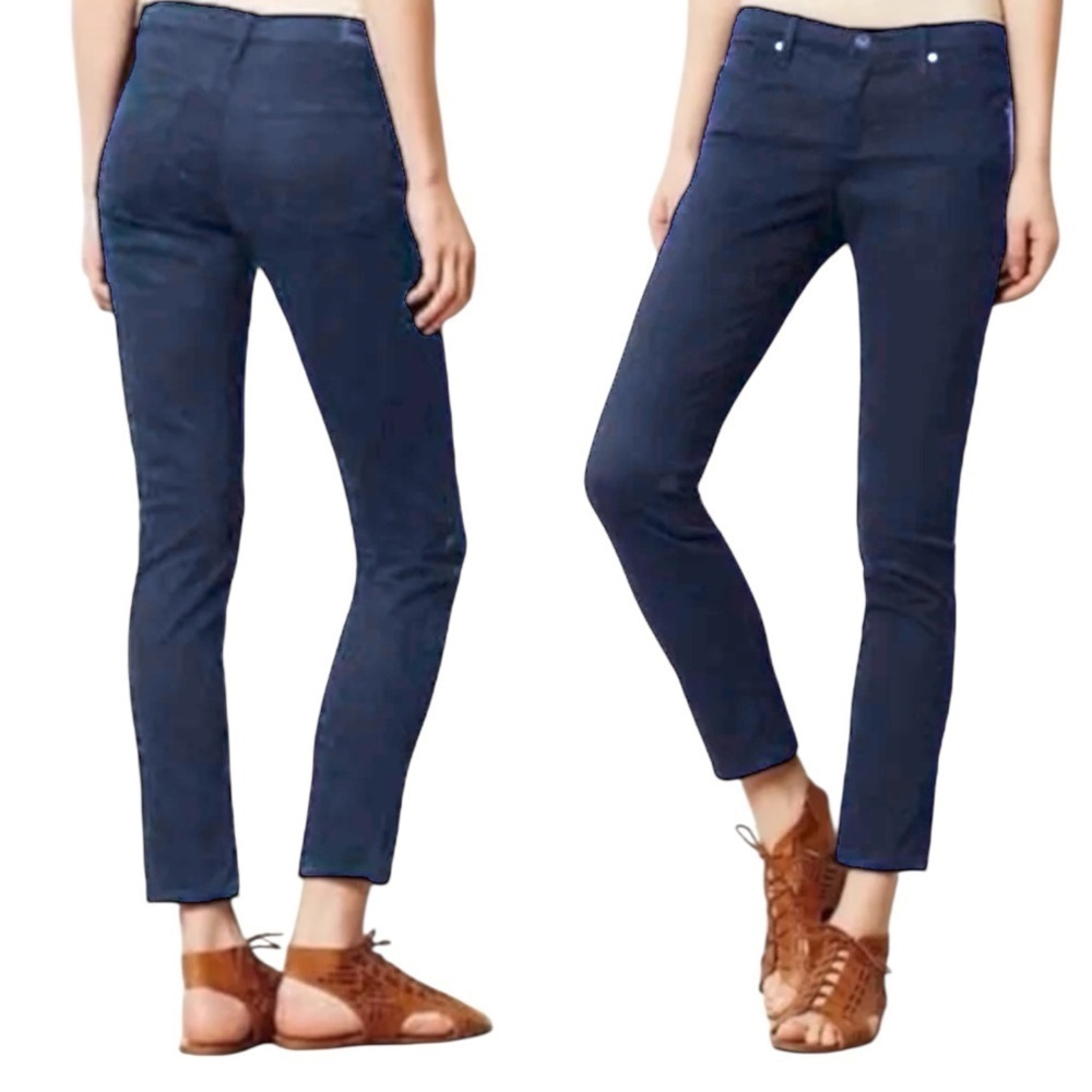 AG Stevie Ankle Slim Straight Jeans Size 26 Dark Wash